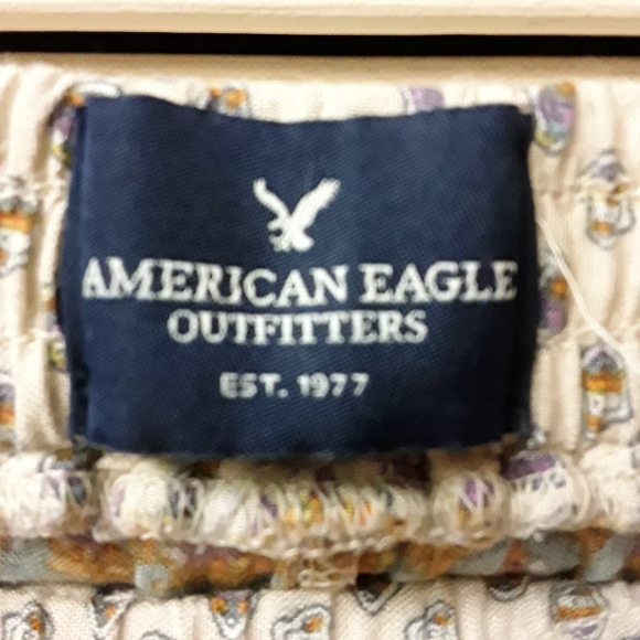 Boho Paisley Rainbow Drawstring Palazzo Pants S M - Picture 7 of 7